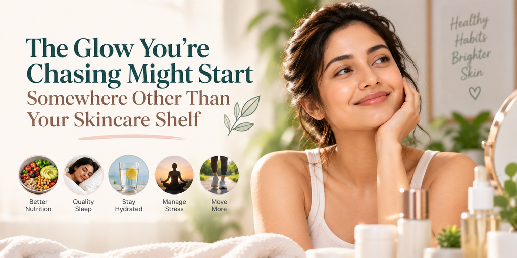 The Glow You’re Chasing Might Start Somewhere Other Than Your Skincare Shelf
You buy the serum.
Then the moisturiser.
Then the face mask that promises to make your skin look fresh even after a terrible night's sleep.
Before long, your bathroom shelf is full, but your skin still has those days when it looks tired, dry or just not quite right.
Sound familiar?
Skincare obviously matters. But healthy-looking skin isn't only about what you put on your face. Your diet, hydration, sleep, stress and everyday habits can all play a part too.
Sometimes, the glow you're looking for starts somewhere other than another skincare bottle.
Start With Your Meals
Your skin needs nutrients just like the rest of your body.
That doesn't mean you need to follow a strict "skin diet" or eat the same foods every day.
A varied diet is a much more realistic place to begin.
Fruits and vegetables provide different vitamins and plant compounds. Protein provides nutrients your body uses for normal tissue maintenance. Nuts, seeds, fish and other foods can also contribute healthy fats to your diet.
Think about your meals as a whole rather than searching for one miracle ingredient.
One orange won't suddenly transform your complexion.
But regularly eating a good variety of nutritious foods is a different story.
Don't Forget Water
You know you're supposed to drink water.
Still, it's surprisingly easy to forget.
You get busy at work. Have a couple of coffees. Run errands. Suddenly it's late afternoon and you realise you've barely had anything to drink.
Staying hydrated supports normal body functions, and fluids also come from foods such as fruits, vegetables and soups.
You don't need to force yourself to drink an extreme amount.
Keep water nearby. Drink with meals. Carry a bottle when you're out.
Simple habits are usually easier to maintain.
Your Lifestyle Can Show Up on Your Skin
Late night?
Stressful week?
Barely any time to yourself?
Your skin can sometimes look different when your routine is all over the place.
Poor sleep can leave you looking tired. Stress can make existing skin concerns feel more noticeable. Regular unprotected sun exposure can also affect the appearance of skin over time.
None of this means you need to live a perfectly calm and healthy life.
That's not realistic.
It simply means the basics are worth paying attention to.
Protein Deserves Some Attention
When people talk about skin, they often jump straight to vitamin C or fancy ingredients.
Protein doesn't get quite as much attention.
But your body uses protein for many important functions, including maintaining tissues.
Eggs, fish, poultry, dairy, beans, lentils, tofu, nuts and seeds can all contribute to your daily intake.
If your usual routine is coffee for breakfast, a quick snack for lunch and a large dinner because you're finally hungry, it may be worth looking at the bigger picture.
Not just for your skin.
For your overall nutrition too.
What About Collagen?
Collagen has become a huge part of the beauty conversation.
You'll find powders, drinks and collagen gummies for skin in all kinds of shops and online stores.
The gummy format can be convenient, but don't assume the word "collagen" automatically means you'll get dramatic results.
Check the label.
See how much collagen or other active ingredients you're actually getting.
Look at the serving size.
And consider whether the product fits into your existing routine.
A supplement can be convenient, but it shouldn't replace a varied diet or basic skincare habits.
A Simple Skincare Routine Is Still Useful
Looking after your nutrition doesn't mean throwing away your skincare products.
Cleansing, moisturising and protecting your skin from excessive sun exposure can all be useful parts of everyday care.
You also don't need fifteen products lined up beside your sink.
A routine you're comfortable following is often more practical than a complicated one you abandon after a week.
Keep it simple.
Figure out what works for your skin.
And give it time.
Sleep Is Part of the Picture
There really is something to be said for getting enough sleep.
You can usually tell when you've had a rough night.
Your face looks tired. Your eyes look tired. And honestly, you feel tired too.
Try protecting your sleep where you can.
Go to bed at a reasonably consistent time. Put your phone away before you actually need to sleep. Keep your bedroom comfortable.
If you're regularly struggling to sleep, don't simply accept it as part of being busy. It's worth looking at what's keeping you awake.
What About Skin Supplements?
Supplements can be tempting when you're trying to improve your appearance.
A small skin gummy seems easy enough to add to your morning routine.
But before buying one, look beyond the front of the bottle.
Check the ingredient list.
Look at the serving size.
See whether you're already getting the same nutrients from another supplement.
And remember that taking more vitamins doesn't automatically mean better skin.
If you're taking medication, have an existing health condition or are unsure whether a supplement is appropriate for you, speak with a healthcare professional first.
Stress Doesn't Have to Disappear
"Reduce stress" sounds great.
Actually doing it is another matter.
Work, family, money and everyday responsibilities don't exactly disappear because you decided to relax.
Instead, try finding small breaks.
Go for a walk.
Call a friend.
Listen to music.
Sit outside for a few minutes.
Do something that gives your brain a break from the usual list of things you need to get done.
It doesn't have to be a complicated wellness ritual.
Sometimes ten quiet minutes is enough to make a difficult day feel slightly more manageable.
Don't Get Caught Chasing the Perfect Glow
The internet can make healthy-looking skin seem like a shopping challenge.
Buy this serum.
Try that supplement.
Add another ingredient.
Change your diet.
Repeat.
It gets exhausting.
Healthy-looking skin usually isn't about finding one perfect product. It's more likely to come from several ordinary habits that you keep doing.
Eat a varied diet.
Drink enough fluids.
Get reasonable sleep.
Protect your skin from excessive sun exposure.
Take care of your skin.
And give your body some time.
If you decide to try skin glow gummies, treat them as an optional part of your routine rather than a shortcut to perfect skin.
Because the glow you're chasing may not be sitting on your skincare shelf at all.
It might start with the everyday habits you've been overlooking.

